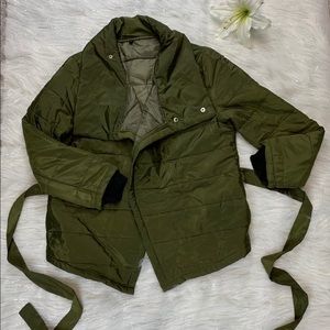 Green Tie-Front Jacket